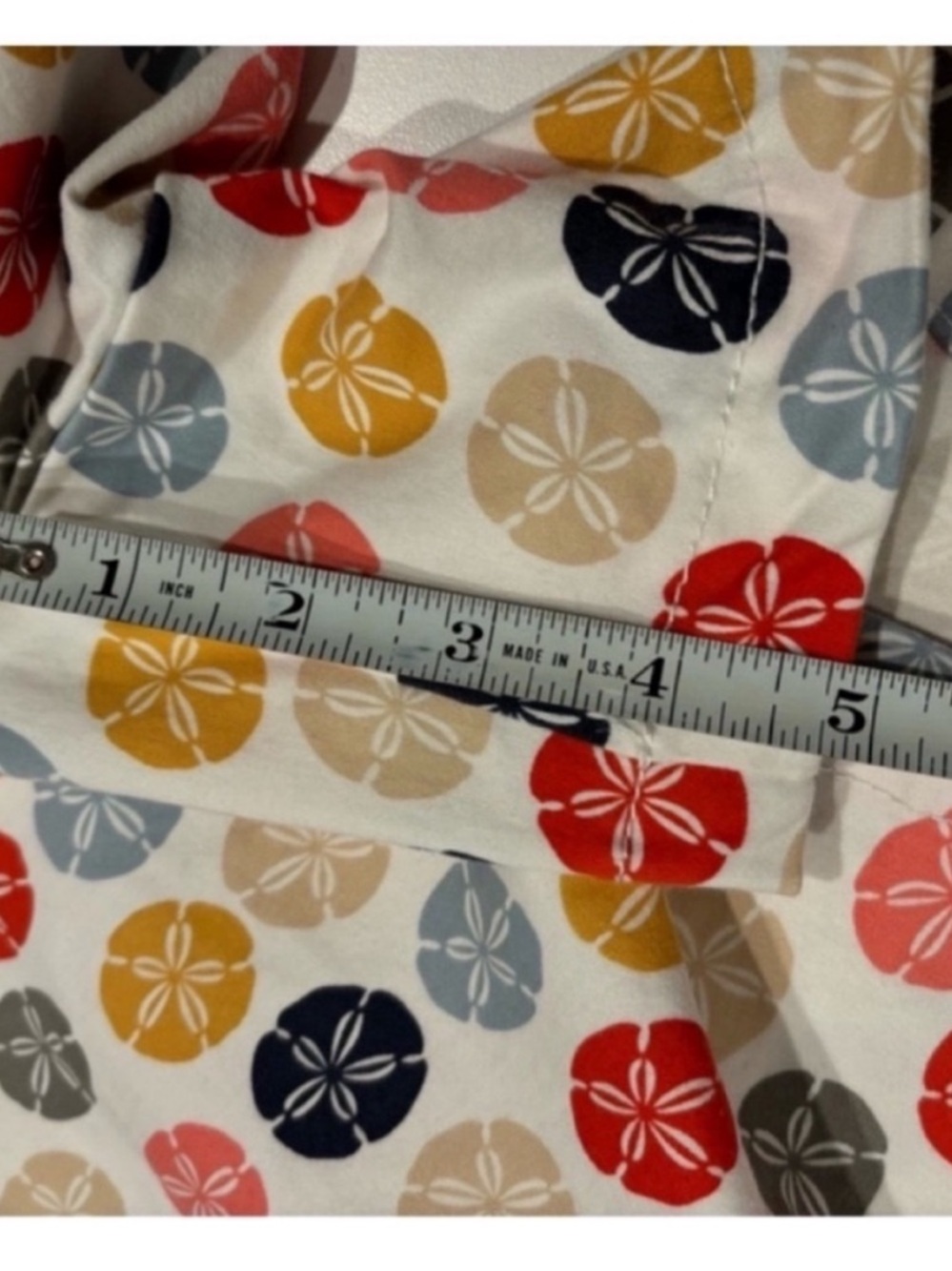 reCreation NEW Sand Dollar Print Multicolor Shorts Womens 14 Beach Summer Vacay - Picture 10 of 14